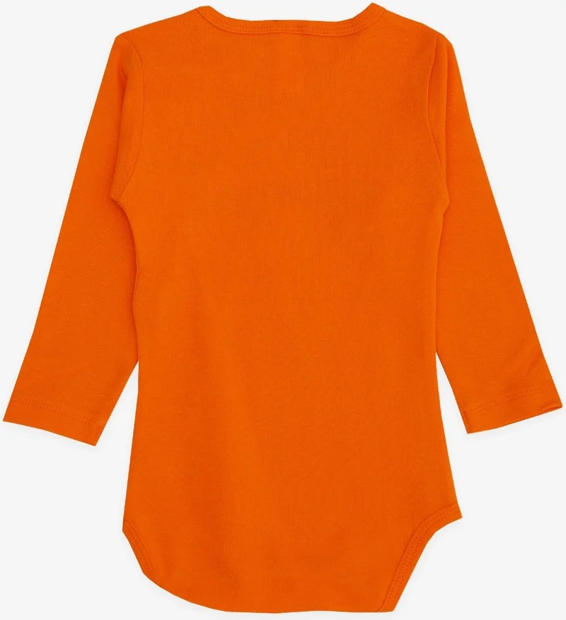Breeze Breeze Baby Boy Snap-On Bodysuit Naughty Puppy Printed 9 Months-3 Years, Orange