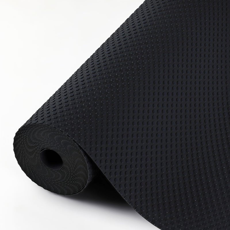 Hersvin Shelf Liners 20 in x 20 ft Kitchen Drawer Mats NonAdhesive EVA Cupboard Protector Cabinet Lining Black Dot