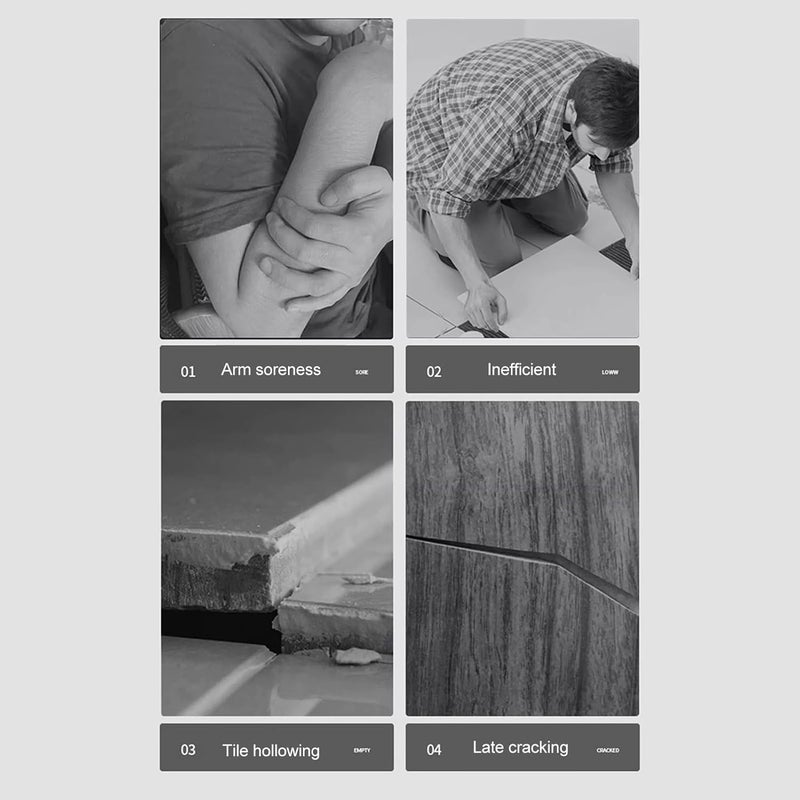 klarako Tile Vibration Machine with AntiShock Batteries for Wall Floor Paving Vibrator Large Suction Salad Large Masonry Saws Tile Installation (US Plug) - Image 3