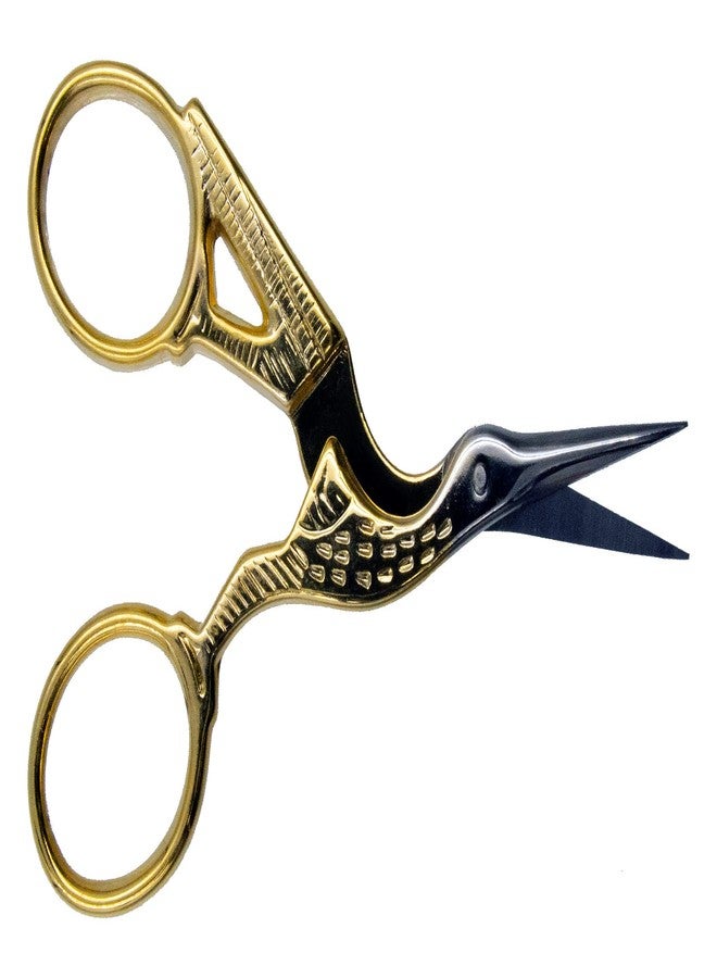 Ultima 3-1/2-Inch Forged, Gold-Plated, Stork Embroidery & Sewing Scissors - Image 5