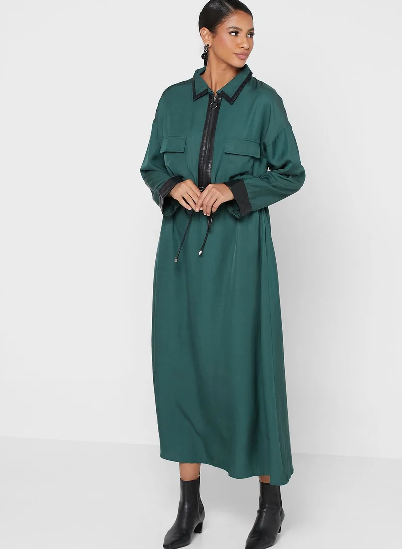 ANOTAH Long Sleeve Maxi Dress