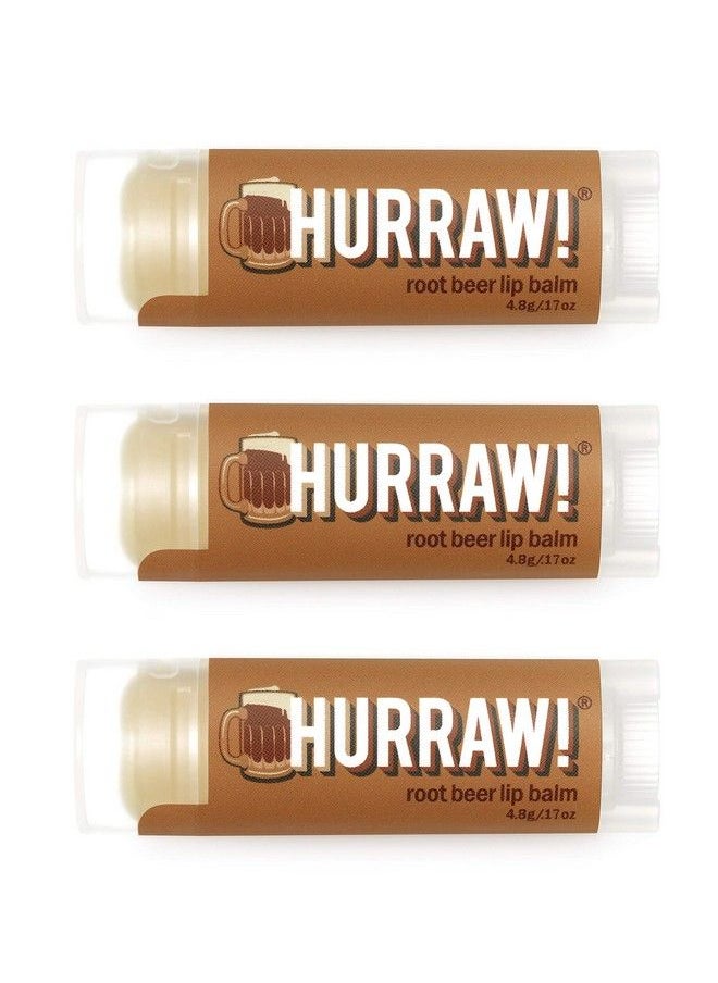 Hurraw! Root Beer Lip Balm 3 Pack: Organic Certified Vegan Cruelty and Gluten Free NonGMO 100% Natural Ingredients Bee Shea Soy and Palm Free Made in USA  - Image 2