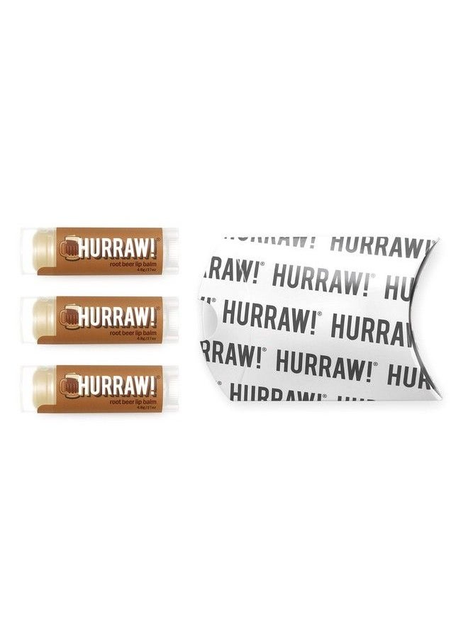 Hurraw! Root Beer Lip Balm 3 Pack: Organic Certified Vegan Cruelty and Gluten Free NonGMO 100% Natural Ingredients Bee Shea Soy and Palm Free Made in USA  - Image 3
