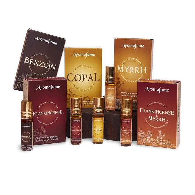 SPIRITUAL AWARENESS PURE RESIN ESSENTIAL OIL ROLLON BLEND GIFT SET BY 6 X 6ML FRANKINCENSE COPAL BENZOIN FRANKINCENSEMYRRHA FOR MEDITATION SPIRITUAL AWAKENING PRAYER