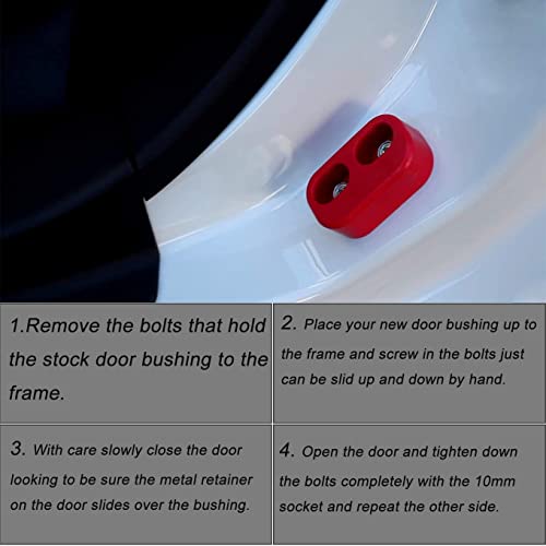 koxuyim 2-Pack Door Lining Bushings & Handling Replacement Improves Stiffness Compatible with Mazda NA, NB, NC, ND MX-5 Miata Door Lining Bushings - Image 3