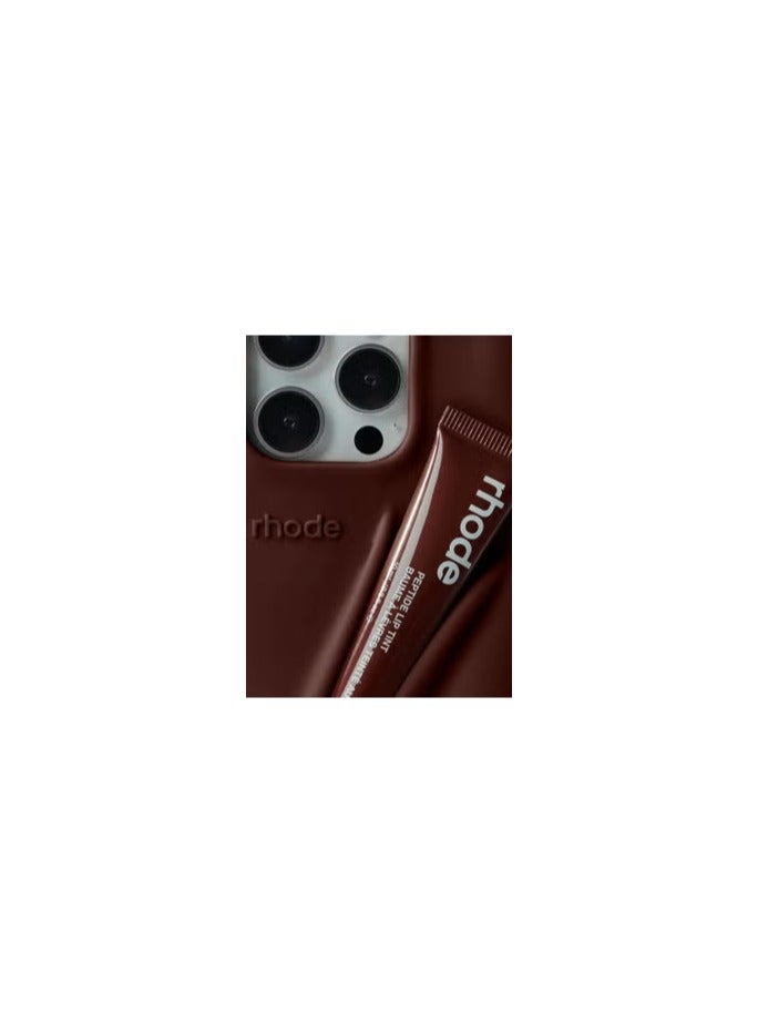 CATANES Silicone Lip Holder for Cell Phone, Lip Gloss Adhesive Sleeve for Phone, Lip Holder Stick-on Phone Case, Back Stick On Holder for iPhone Phones（Espresso，No lip gloss） - Image 2