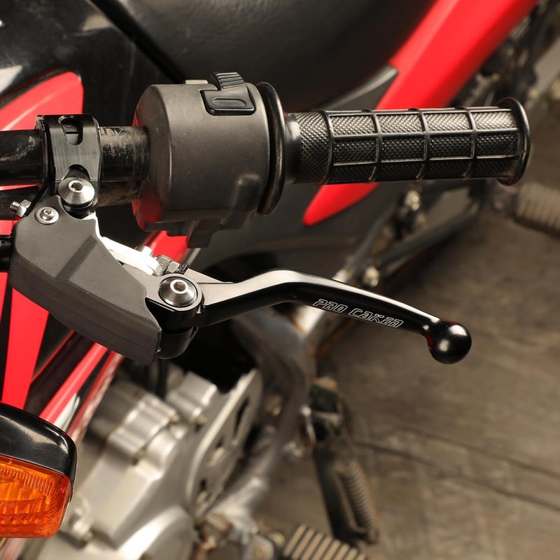 PRO CAKEN 7/8" 22mm Universal Motorcycle Aluminum 360° Alloy Foldable Clutch Handle - Black - Image 4