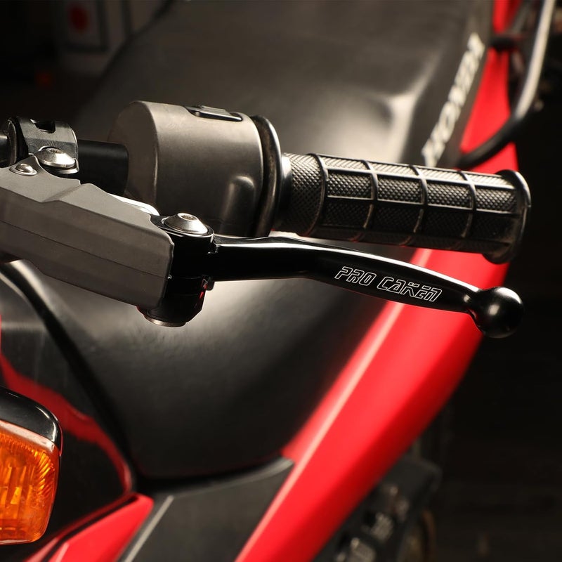 PRO CAKEN 7/8" 22mm Universal Motorcycle Aluminum 360° Alloy Foldable Clutch Handle - Black - Image 5