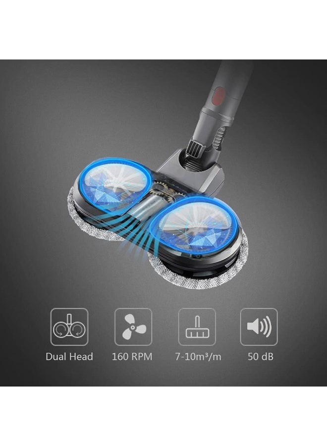 مرفق رأس مسح كهربائي لـ Dyson V15 V11 V10 V8 V7 المكنسة الكهربائية مع خزان المياه القابل للإزالة ، 12 منصات مسح قابلة للغسيل - Image 3