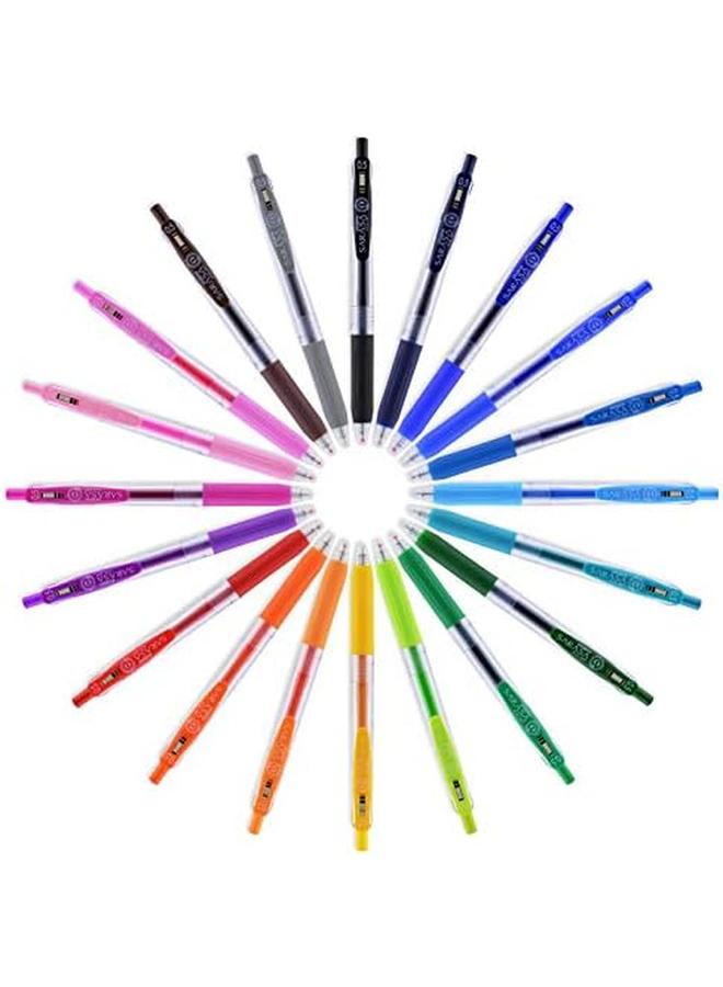 ZEBRA Pen Sarasa Clip Retractable Gel Pen Fine Point 0.5Mm Desert Zen Assorted Colors 12 Pack - Image 4