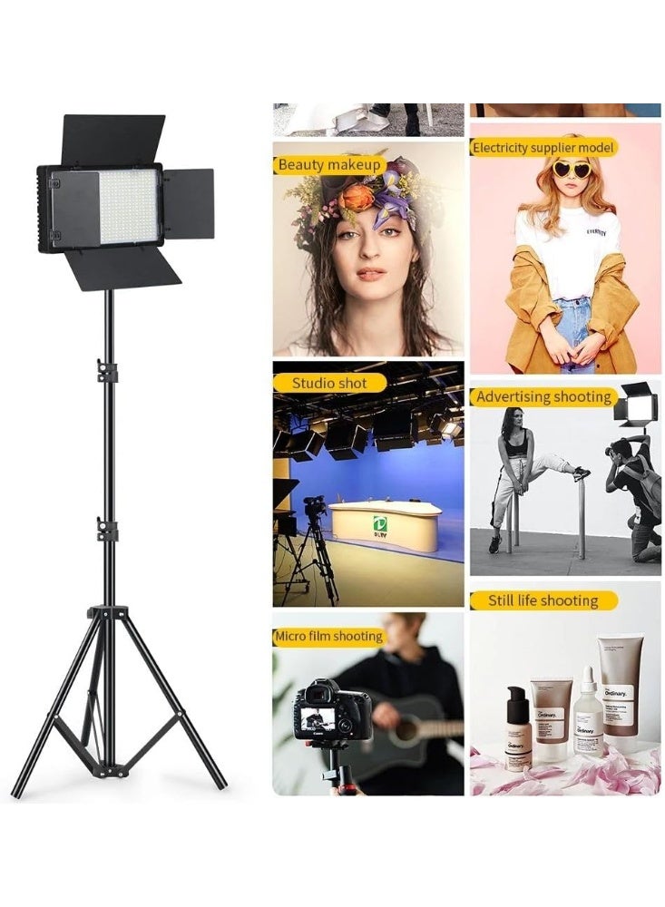 Professional Rechargeable Pro 800 RGB 50W LED Panel Light Photography, Studio Light with Tripod Stand for Video Recording/Content Creation/Game Live Streaming Zoom (800 LED RGB Light) - Image 4