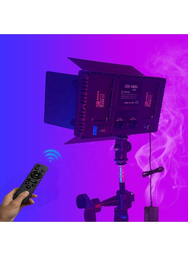 Professional Rechargeable Pro 800 RGB 50W LED Panel Light Photography, Studio Light with Tripod Stand for Video Recording/Content Creation/Game Live Streaming Zoom (800 LED RGB Light) - Image 2