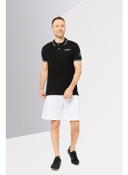 Plein Sport Men Sportswear Fit Short Sleeves Outdoor Polo, Black  - Image 1