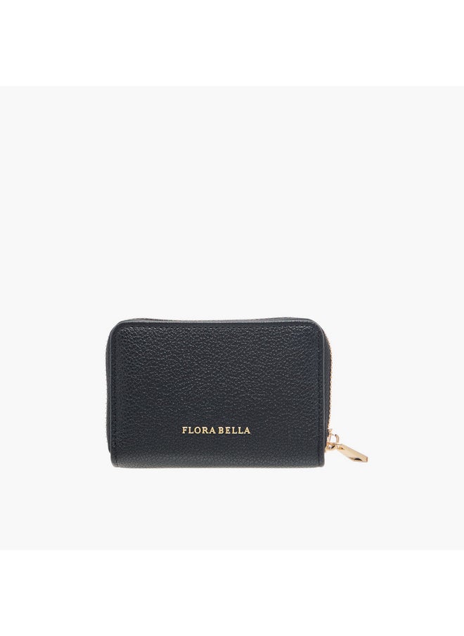 Flora Bella By Shoexpress Women's Textured Wallet with Zip Closure  - Image 1