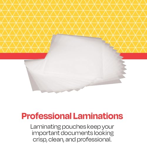 School Smart Laminating Pouches, 9 x 11-1/2 Inches, 3 mil Thick, Pack of 100 - 086081 - Image 3