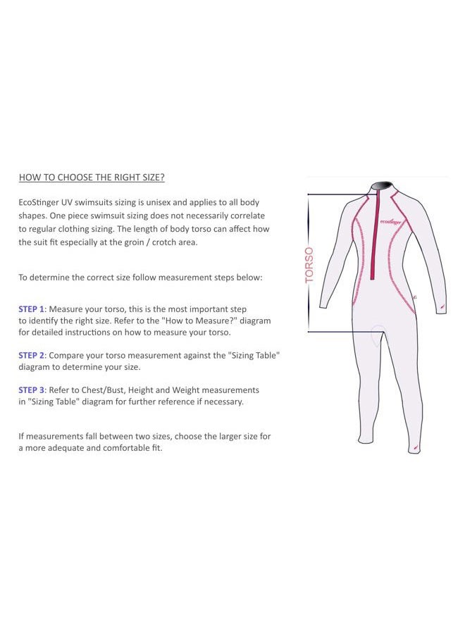 EcoStinger Women Full Body Stinger Swimsuit UV Protection UPF50+ Chlorine Resistance Black Blue, Black/Blue, XXL - Image 4