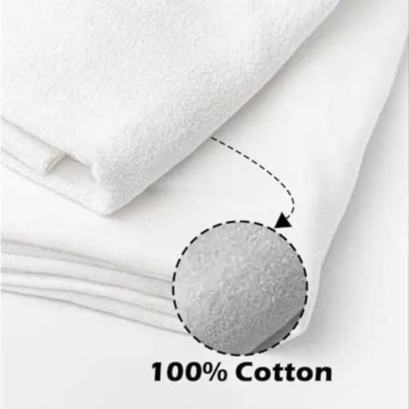 Ihram for Hajj and Umrah 2-Piece 100 Pure Cotton Towels with Belt, Lightweight Soft, Size 110x210 cm, 1.2 kg, - Image 2