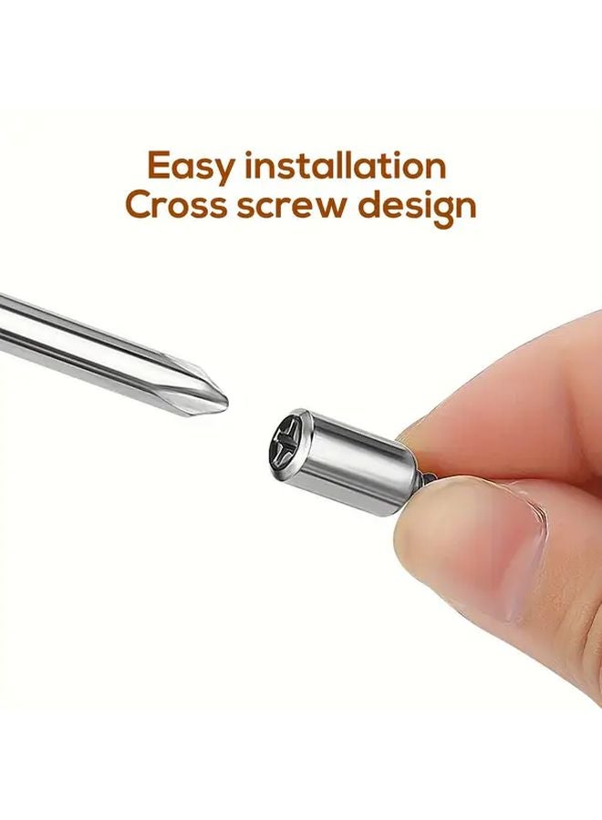 40Pcs Self Tapping Screw With Anti Slip Sleeve Silvery Steel Cabinet Partition Bracket - Image 5