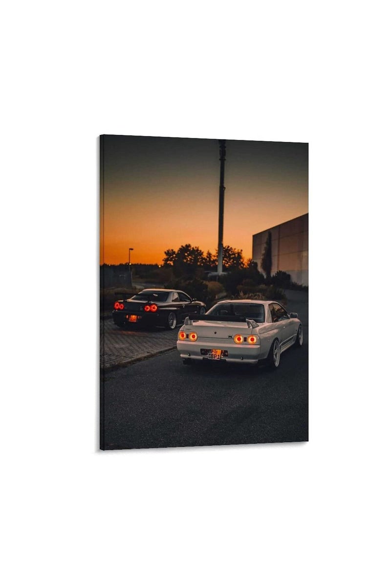 Maisuimaoyi JDM Skyline R34 Canvas Poster - Image 1