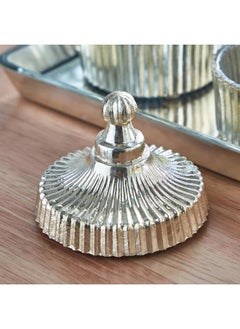 4 Piece Ribbed Metallic Decorative Jar Set With Tray - pzsku/ZB4915D937372700D962FZ/45/_/1720282109/eee5efbc-f9dc-436e-a5f4-321f21b0bf76