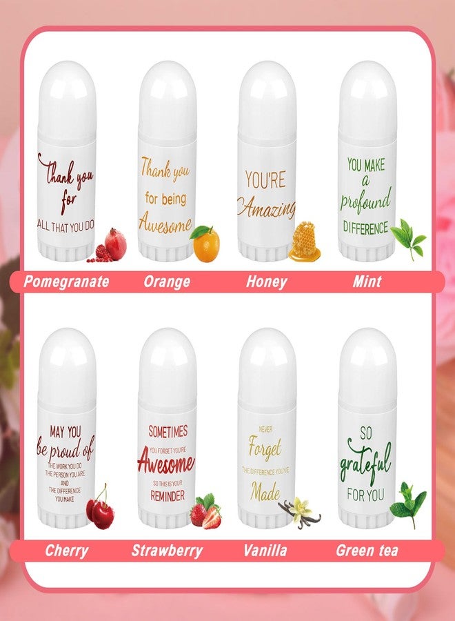 Heigble 72 Pcs Employee Appreciation Gifts Mini Lip Balm Bulk, 8 Assorted Flavor, Thank You Gift for Women Party Party Staff Coworker Volunteer Nurse Teacher CNA Week - Image 3