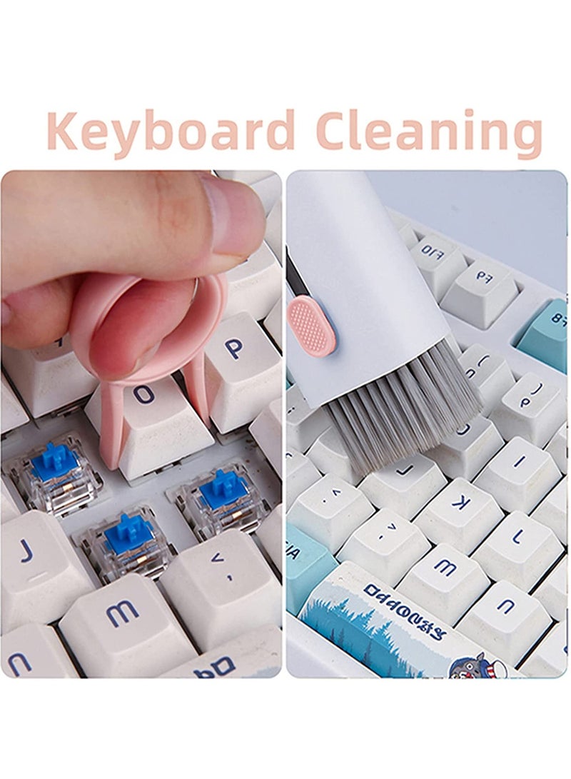 DUSALA Laptop Cleaner, 7 in 1 Keyboard Cleaner Set, Computer MacBook Earphone Cleaning Kit, Tablet and Screen Dust Brush Including Soft Sweep, Swipe, 3 in 1 Airpod Cleaner Pen, Key Puller and Spray Bottle - Image 4