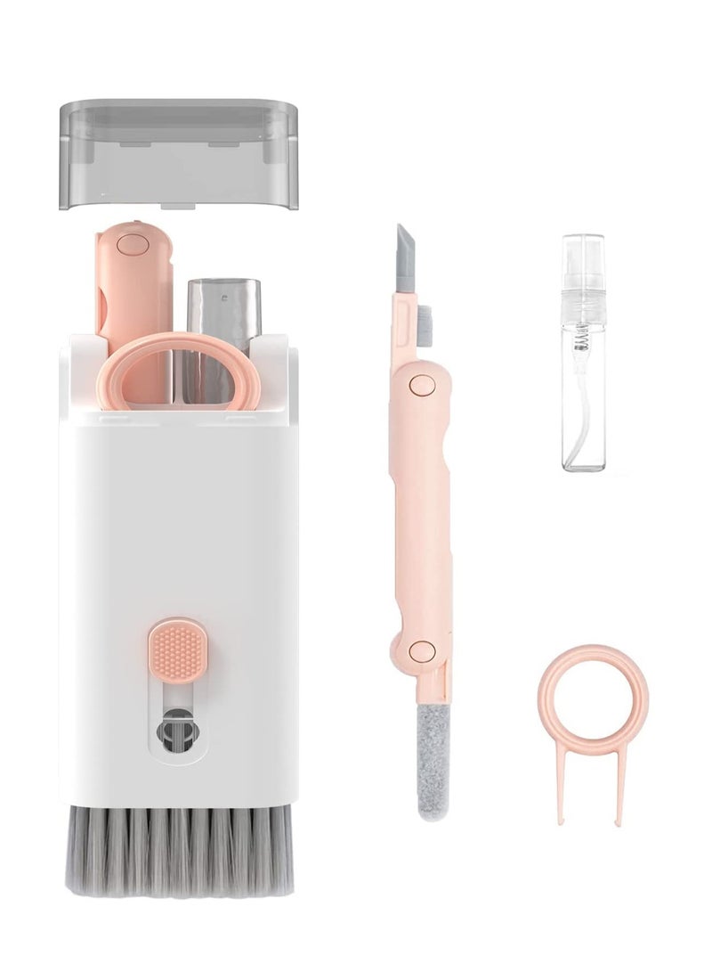 DUSALA Laptop Cleaner, 7 in 1 Keyboard Cleaner Set, Computer MacBook Earphone Cleaning Kit, Tablet and Screen Dust Brush Including Soft Sweep, Swipe, 3 in 1 Airpod Cleaner Pen, Key Puller and Spray Bottle - Image 1