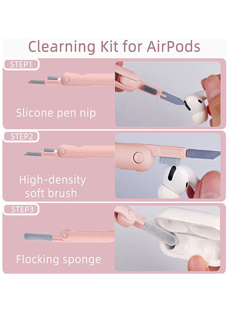 DUSALA Laptop Cleaner, 7 in 1 Keyboard Cleaner Set, Computer MacBook Earphone Cleaning Kit, Tablet and Screen Dust Brush Including Soft Sweep, Swipe, 3 in 1 Airpod Cleaner Pen, Key Puller and Spray Bottle - Image 3