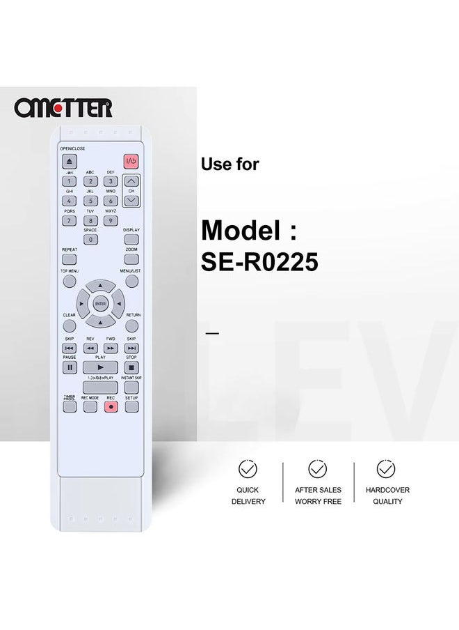 OMETTER - SE-R0225 Fit for Toshiba DVD Recorder Home Theater System Remote Control SER0225 D-RW2SC D-RW2SU D-RW2 DRW2SC DRW2SU DRW2 - Image 1