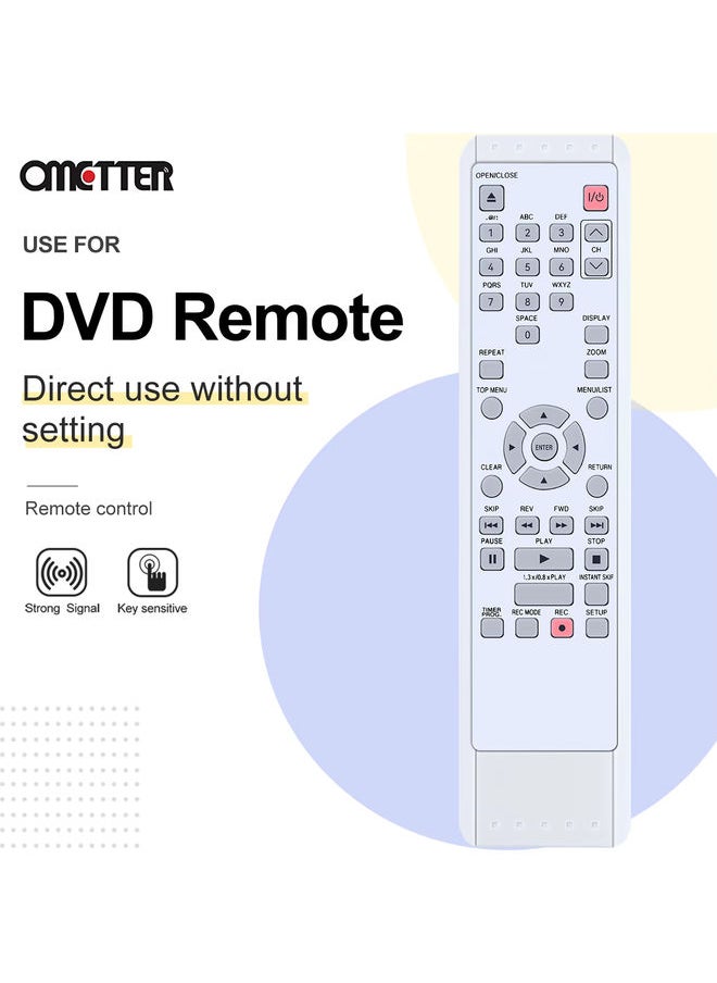 OMETTER - SE-R0225 Fit for Toshiba DVD Recorder Home Theater System Remote Control SER0225 D-RW2SC D-RW2SU D-RW2 DRW2SC DRW2SU DRW2 - Image 1