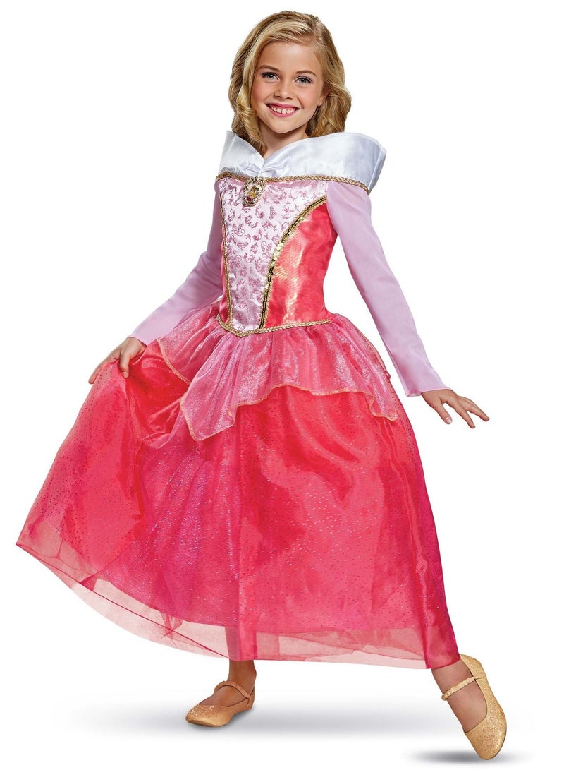 Disguise Princess Aurora Sleeping Beauty Deluxe Girl Costume - Image 1