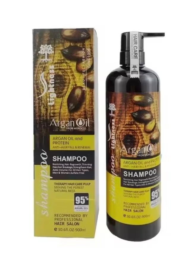 شامبو بزيت الأرغان والبروتين مضاد لتساقط الشعر ومجدد للشعر 900 مل