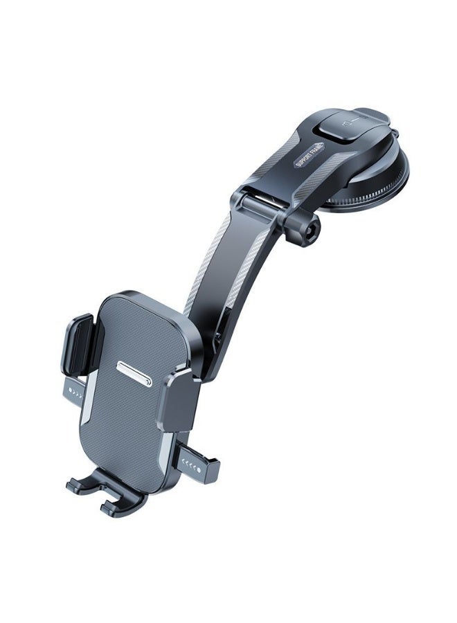 HPRT Car Phone Holder, Adjustable Air Vent Mount with Strong Suction Cup, Auto Lock Navigation Bracket, Universal Phone Holder for Car Compatible with iPhone, Android (Black) - Image 2