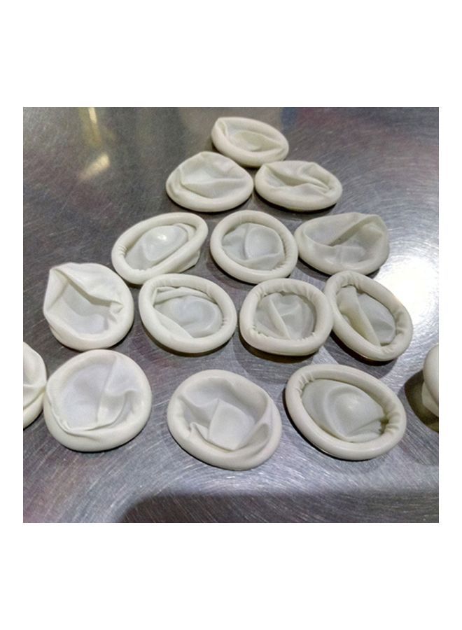 NIBEMINENT Latex Finger Protection Glove White 7centimeter - Image 5