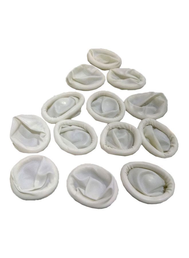 NIBEMINENT Latex Finger Protection Glove White 7centimeter - Image 2