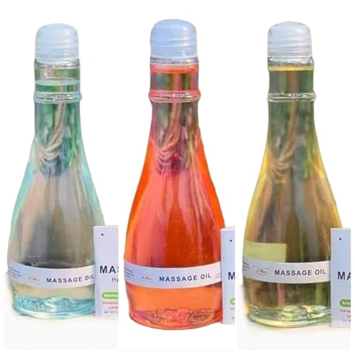 زيت تدليك الجسم 3 قطع عطر مميز تدليك الجسم - Image 1