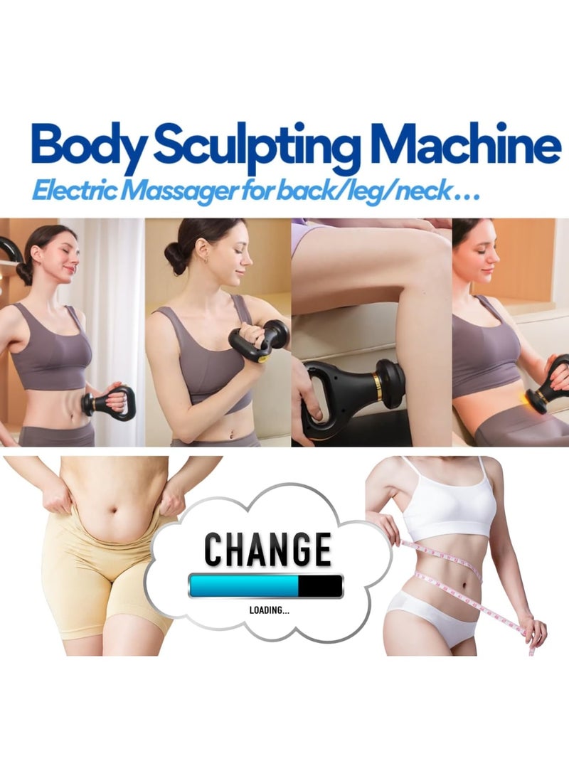 SOLARAE Cellulite Massager, Portable Handheld Body Sculpting Machine with Heat, Rechargeable & Cordless Massager for Lymphatic, Celulitis, Neck, Butt, Lipo, Gifts for Family & Friends - Image 3