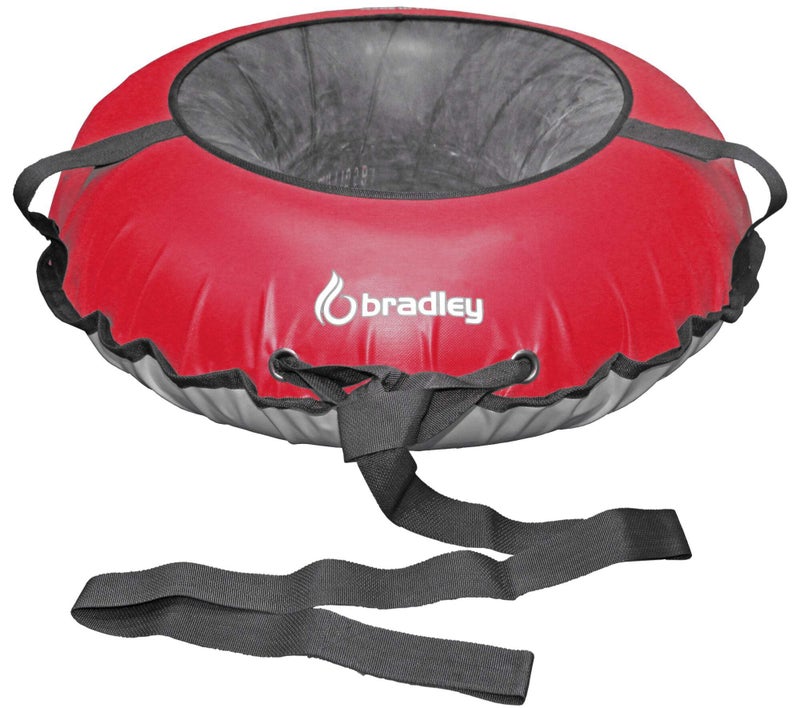 Bradley Heavy-Duty 50" Snow Tube with Reinforced Cover | Rubber Truck Tire Tube Sled for Extreme Sledding, Winter Fun, and Durable Performance in Any Conditions Red (.Tube & Cover Set) - Image 1