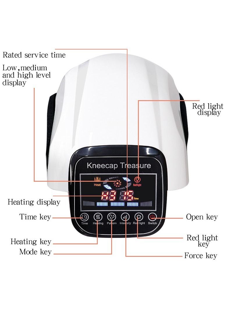 Generic Knee Massager with Heat for Pain Relief Electric Cordless Vibration Knee Massage Device with Kneading for Arthritis and Joint Circulation Warmer Rechargeable  - Image 1