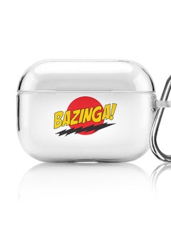 Stylizedd Classic Clear printed Case for Apple AirPods Pro 2nd Generation Thin Transparent Cover [Designed for Apple AirPods Pro 2nd Generation] - Bazinga  - Image 1