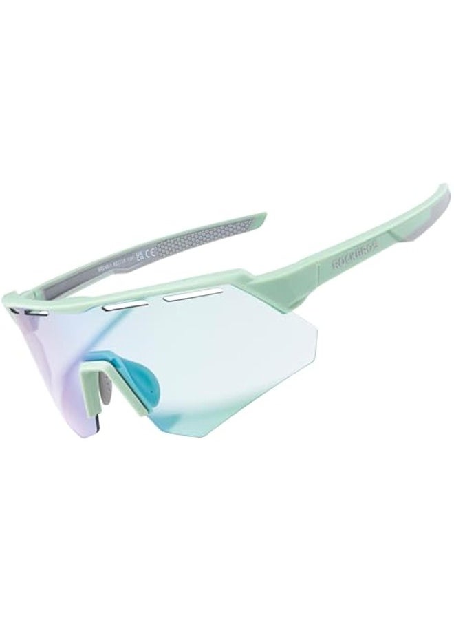 Rockbros Photochromic Cycling Glasses For Men Running Glasses For Women Mountain Bike Sunglasses  - Image 1