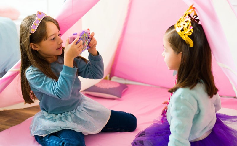 eKids Disney Princess Kids Camera with SD Card, Digital Camera for Kids with Video Recording and Built-in Digital Stickers (Disney Princess) - Image 3