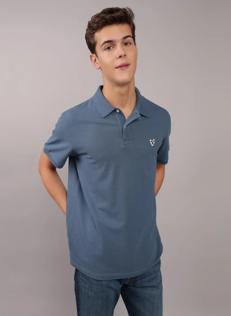 American Eagle Legend Pique Short Sleeve Polo Shirt