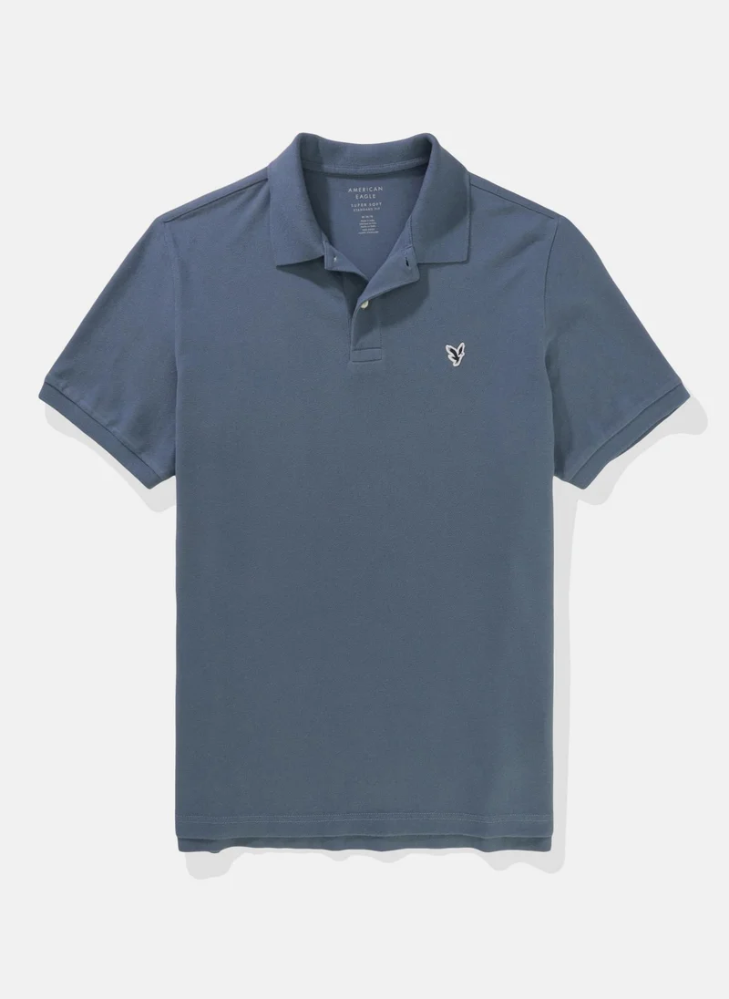 American Eagle Legend Pique Short Sleeve Polo Shirt