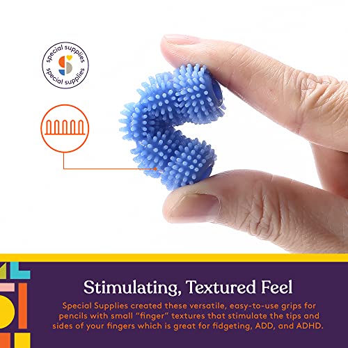 Special Supplies Spiky Pencil Grips for Kids and Adults Colorful Holders for Handwriting, Drawing, Coloring - Ergonomic Right or Left-Handed Use - Reusable (50-Pack) - Image 5