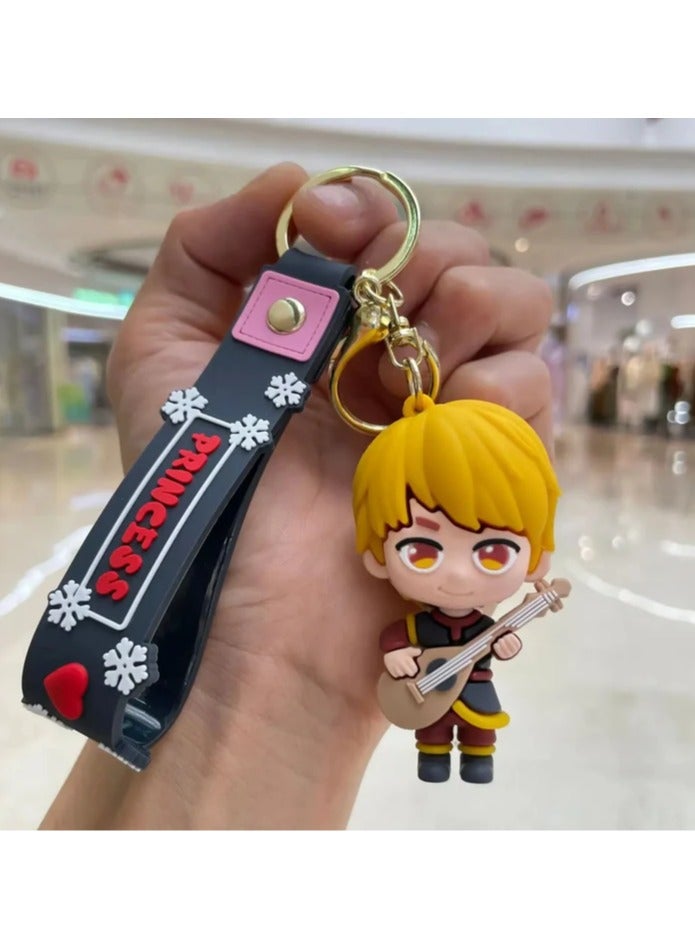 FANTASY ANIMATED MOVIE FROZEN KEYCHAIN CARTOON 3D DOLL