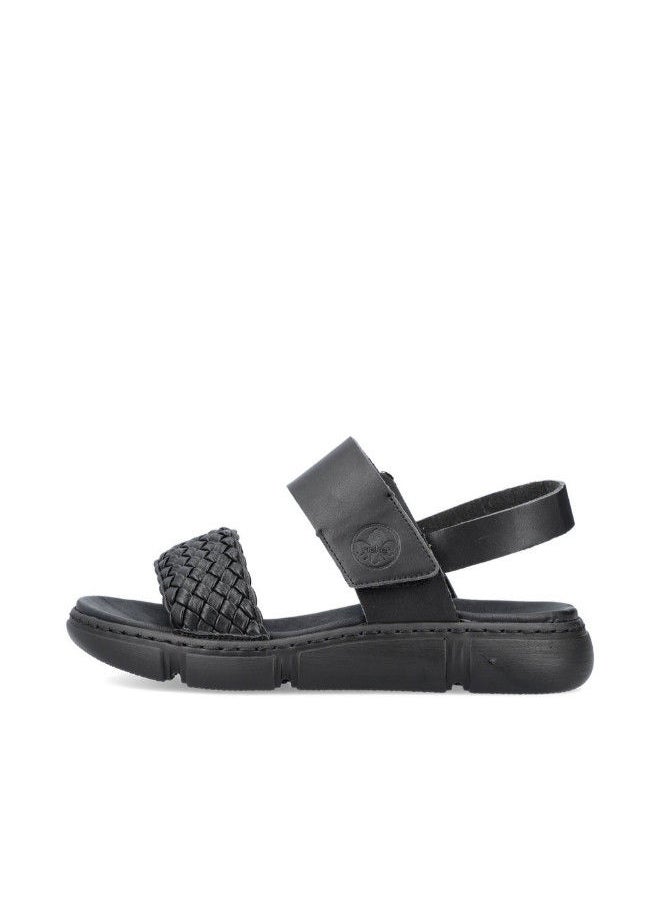 rieker Rieker Ladies Casual Sandals 68983-00 Clara Black 116-1124  - Image 4