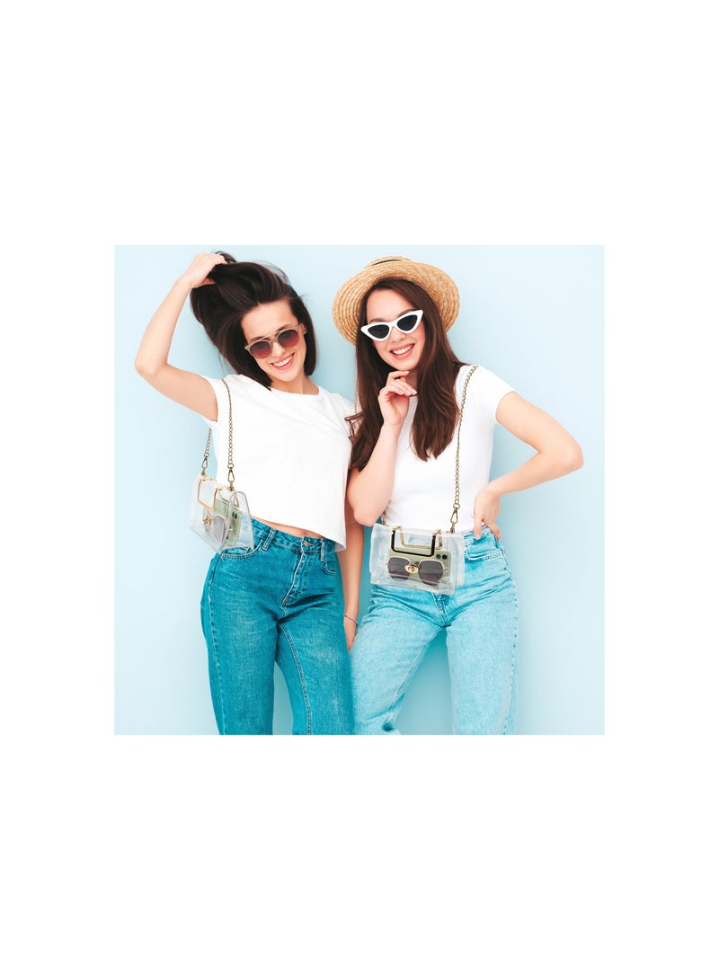 Clear Stadium Purse for Women - Mini Crossbody Bag, Cute See-Through Clutch for Concerts, Sports Events, and Parties. Stadium Approved, Waterproof, Non-Toxic, and Odorless. - Image 2