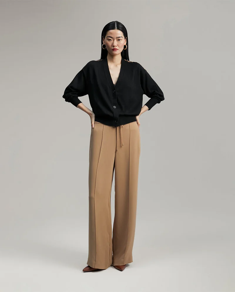 Lola Casademunt Contrast animal print cardigan