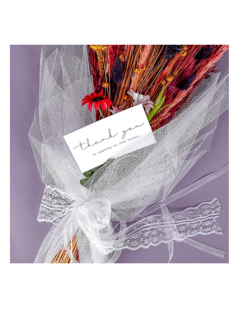 Premify 200 Thank you Cards, Thank You For Supporting My Small Business Cards, Elegant and Professional Design, 2" x 3.5" Recommended for Online Retailers, Small Business Owners & Local Stores - Image 2